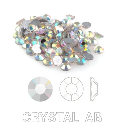 Profinails kristálykõ tégelyben 50 db Crystal  AB s3