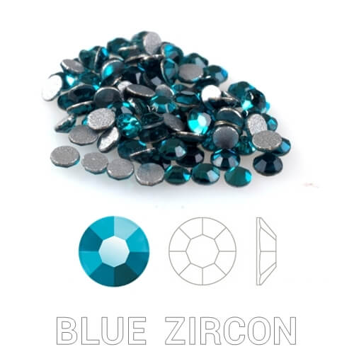 Profinails kristálykõ tégelyben 50 db Blue Zircon  s3