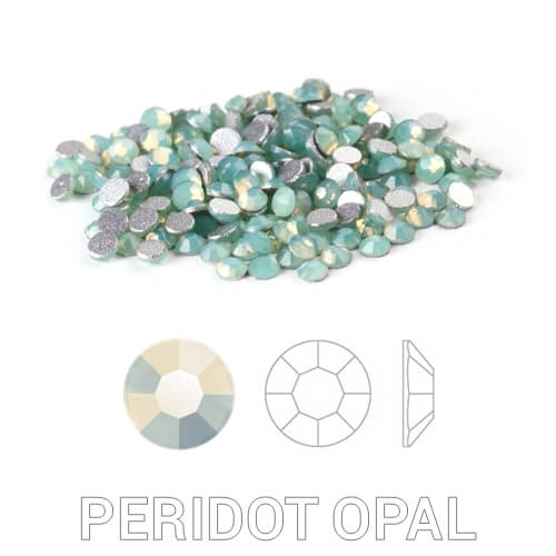 Profinails kristálykõ tégelyben 50 db Peridot Opal s3