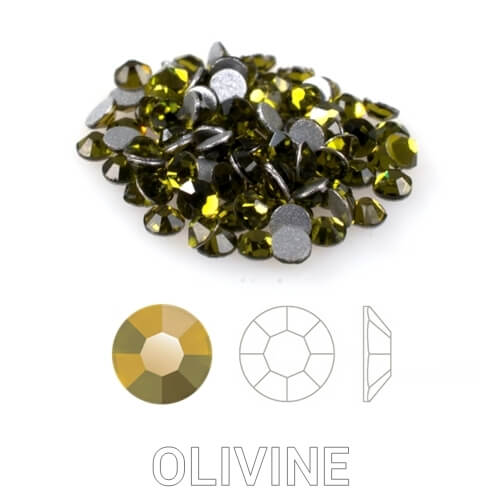 Profinails crystal rhinestones in a jar 12 pcs. Olivine s30