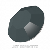 Swarovski elements #2000 ss3 Jet Hematite 1440db Fp.