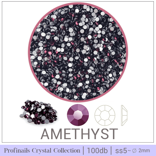 Profinails Crystal Rhinestones in a Jar 100 pcs Amethyst s5