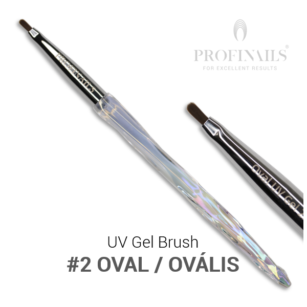 Profinails Aurore Boreale UV Gel Brush #2 Oval