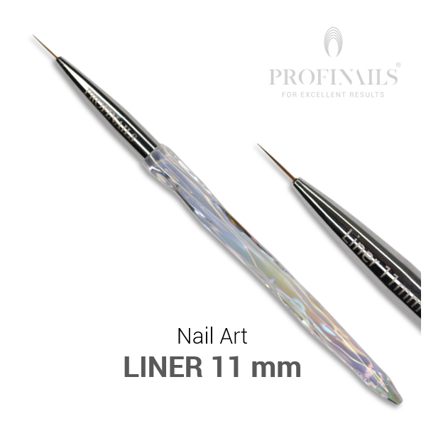 Profinails Aurore Boreale Nail Art díszítõ ecset Liner 11 mm