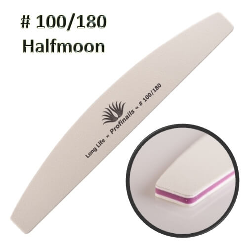 *PN Curved Nail File 100/180 White