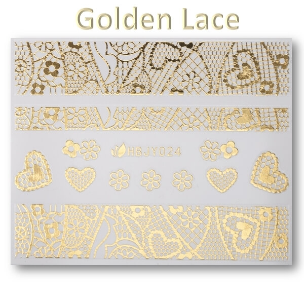 3D Gold Lace matrica No-07-HBJY-024