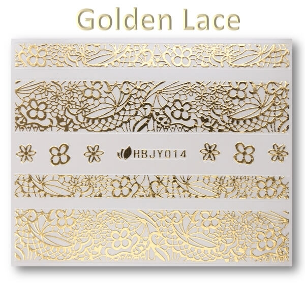 3D Gold Lace matrica No-07-HBJY-014