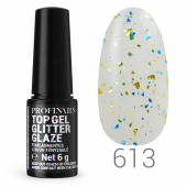 .Profinails Top Gél Glitter Glaze fixálásmentes LED/UV fényzselé 6g No. 613