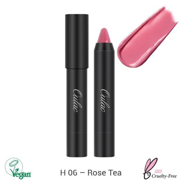 Oulac Color Shine Lip Crayon 2.48g No. H-06 Rose Tea