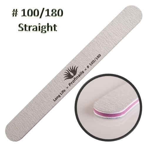 *PN Straight Nail File  100/180 Zebra