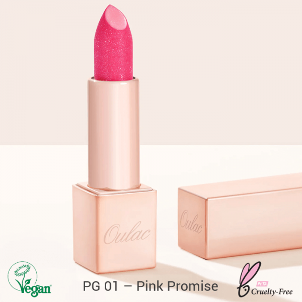 Oulac Infinity Moisture Shine Lipstick ajakrúzs 4,3g No. PG01 Pink Promise