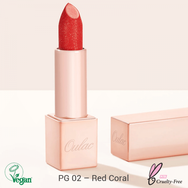 Oulac Infinity Moisture Shine Lipstick 4,3g No. PG02 Red Coral