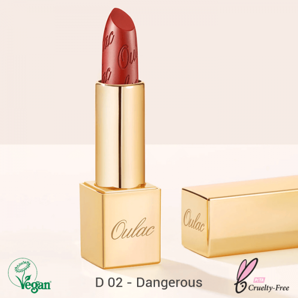 Oulac Metallic Shine Lipstick  4.3g No. D-02 Dangerous