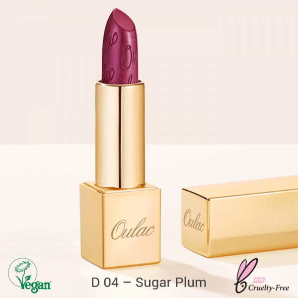 Oulac Metallic Shine Lipstick  4.3g No. D-04 Sugar Plum