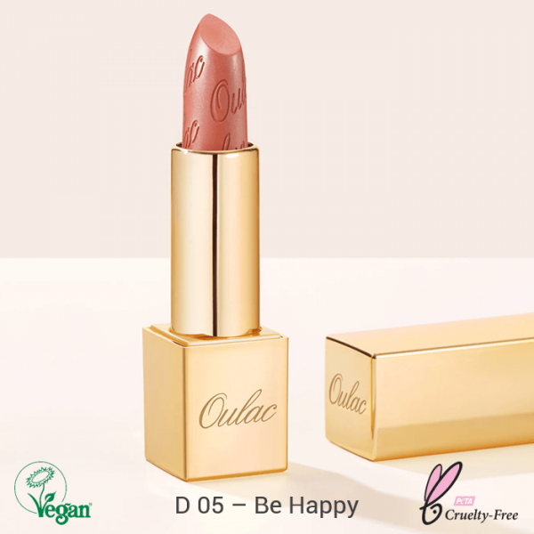 Oulac Metallic Shine Lipstick  4.3g No. D-05 Be Happy