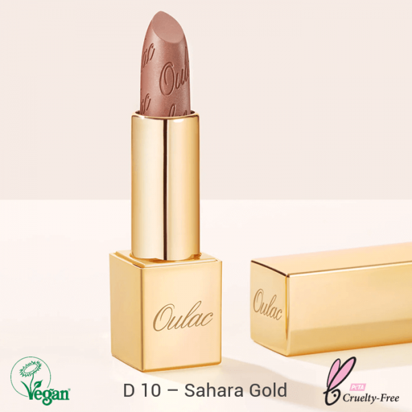 Oulac Metallic Shine Lipstick ajakrúzs 4.3g No. D-10 Sahara Gold