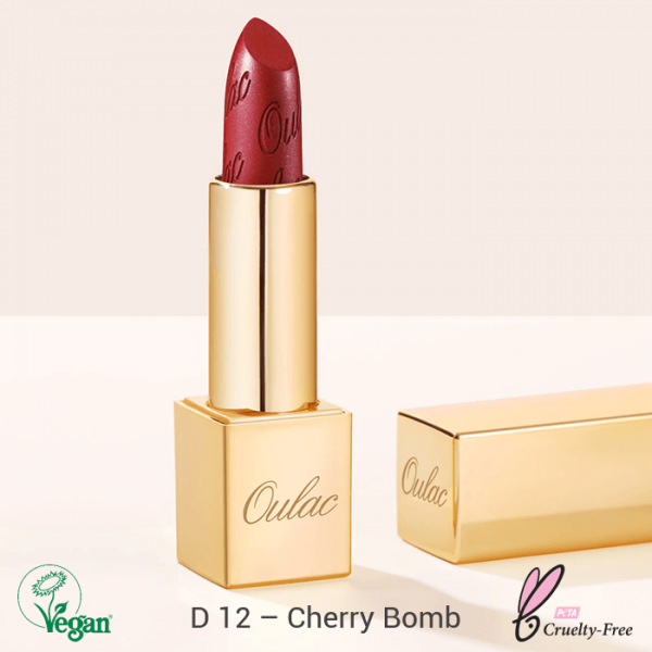 Oulac Metallic Shine Lipstick  4.3g No. D-12 Cherry Bomb