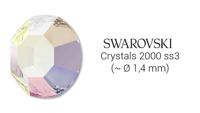 Swarovski Crystal ss3-ss16 Crystal 001