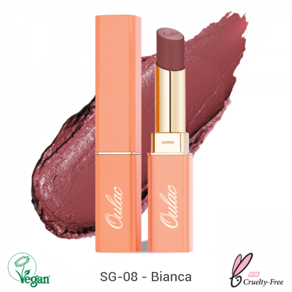 Oulac Sensual Glow Rich Creme Lipstick ajakrúzs 4g No. SG-08 Bianca