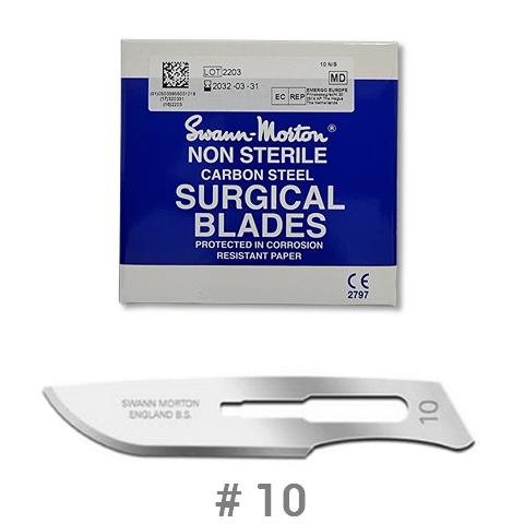 Swann-Morton  Non-sterile Carbon Steel Scalpel Blade size #10 20x5 pcs