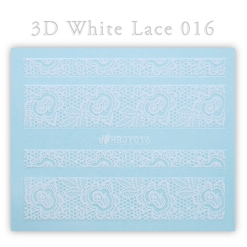 3D White Lace matrica No-17-HBJY-016